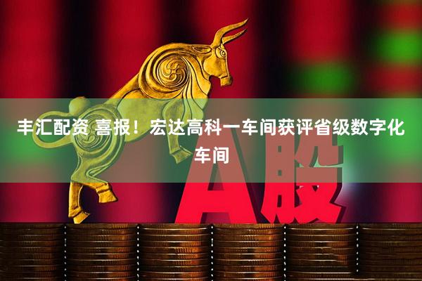 丰汇配资 喜报！宏达高科一车间获评省级数字化车间